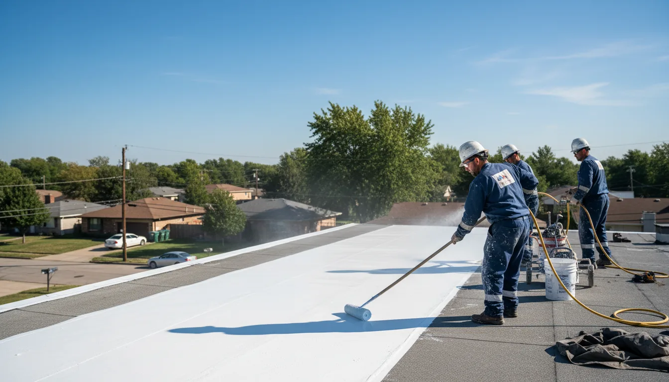 Commercial roof coating in Eagle Springs, NC near me